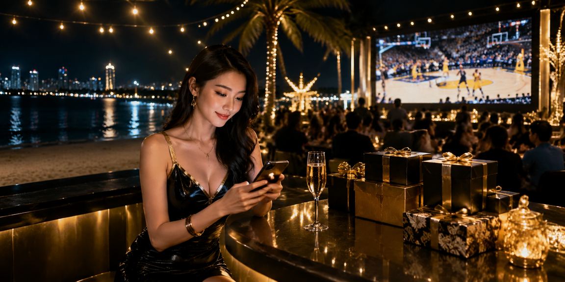 Người dùng Hà Nội theo dõi cá cược bóng rổ tại khu chợ đêm